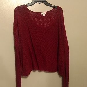 Burgundy Sweater